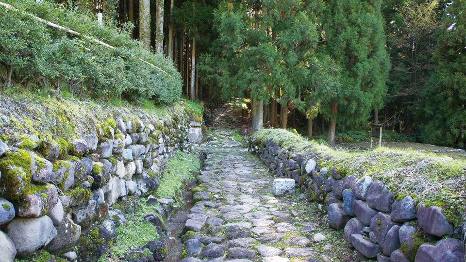 平泉寺白山神社・中世の石畳