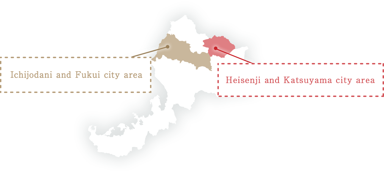 Two areas connected by stones